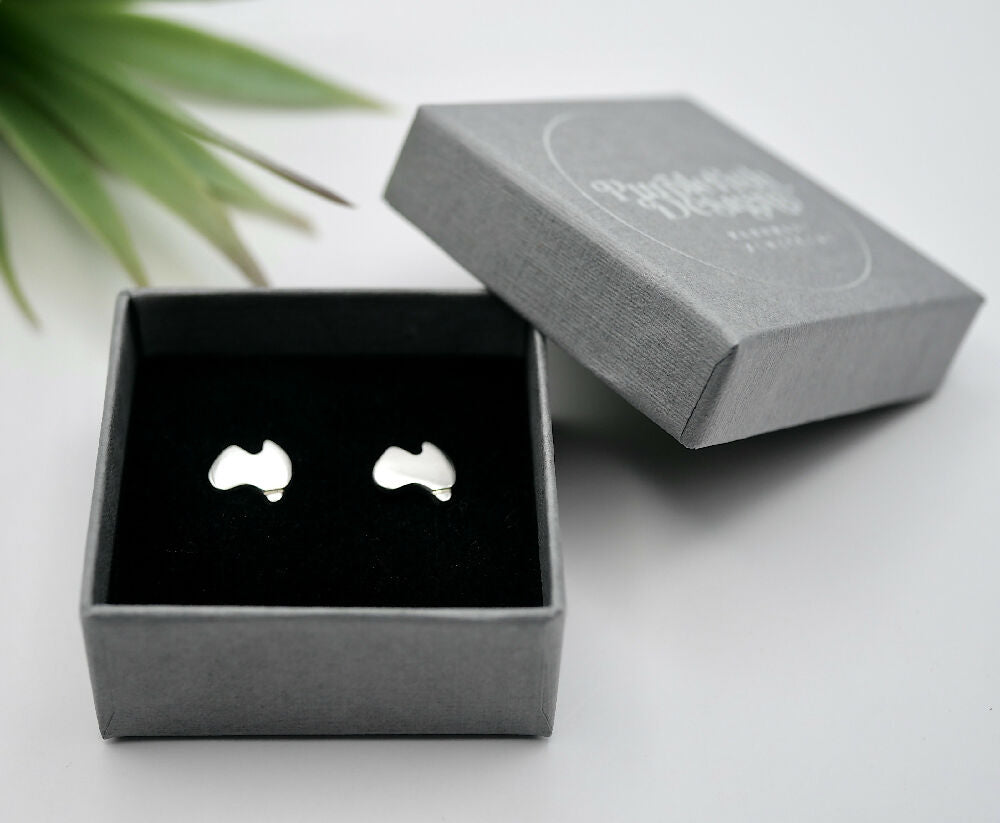 aussie studs sterling silver box lrg