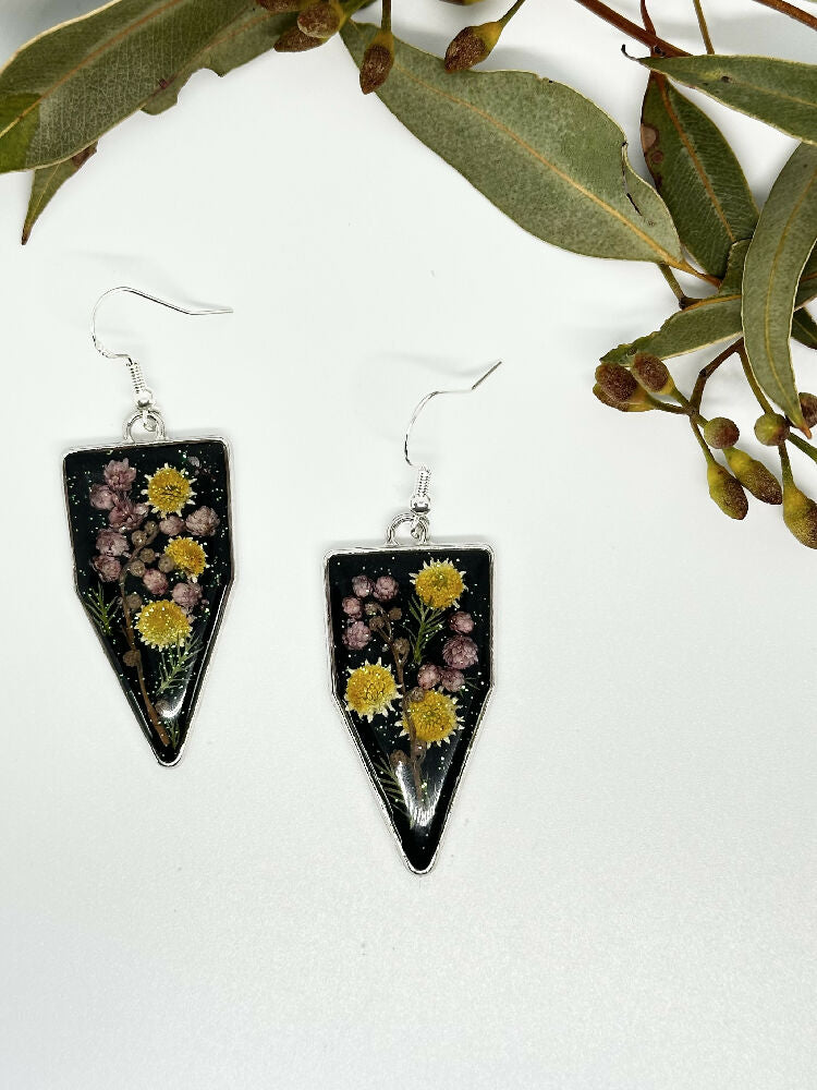 Australian Handmade Flower Resin Earrings