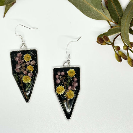 Australian Handmade Flower Resin Earrings