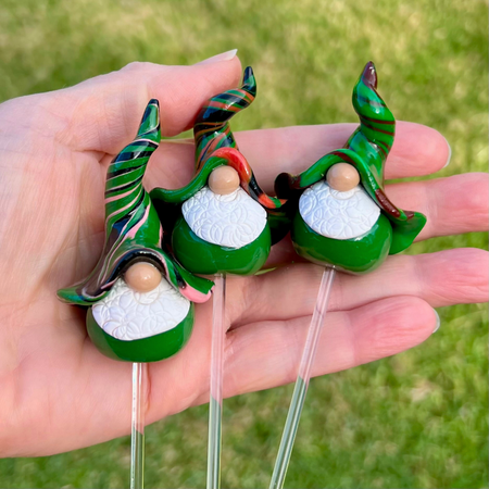 Whimsical gnome trio - Snib, Kirk & Tazzle