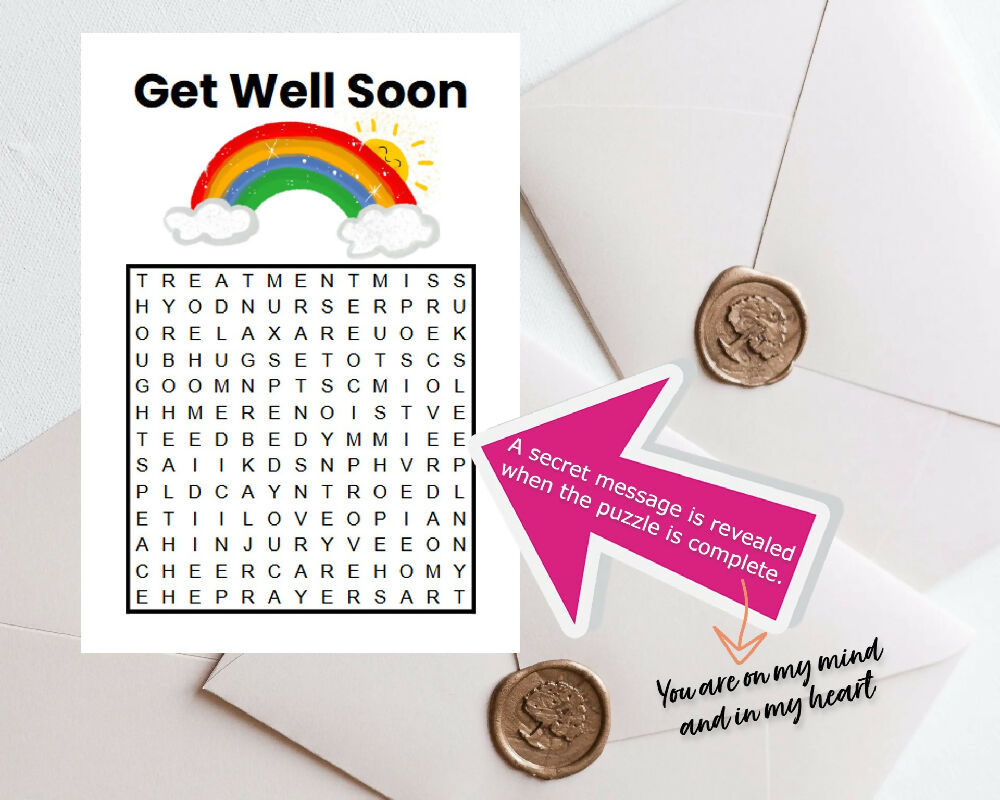 Get Well Word Search 7