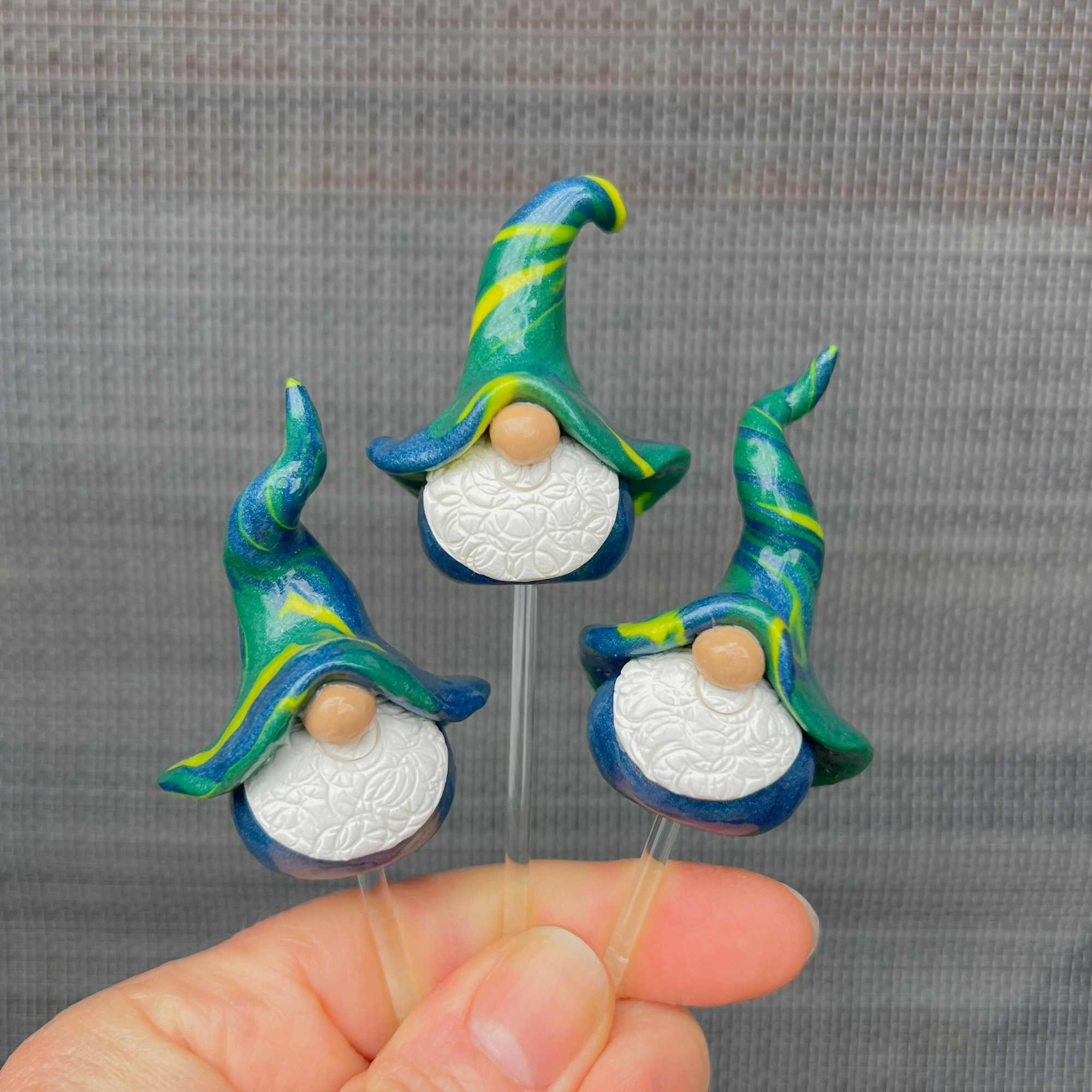 Whimsical gnome trio - Andor, Baldur & Floop