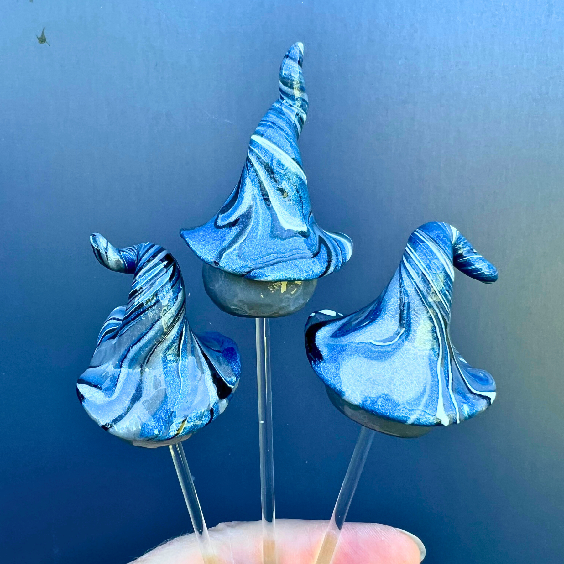 Whimsical gnome trio - Tempest, Zephyr & Stormy