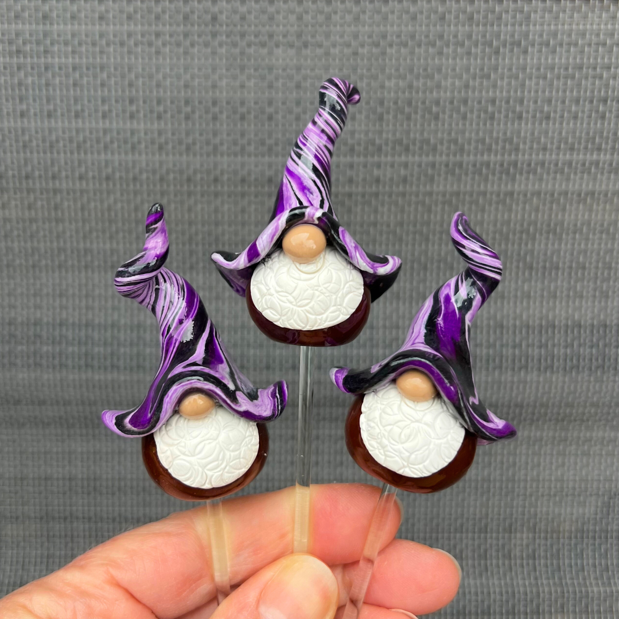 Whimsical gnome trio - Fizzwick, Harbin & Tink