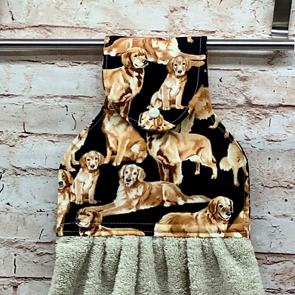 Dogs hanging hand towel - Corgi, german shepherd, retriever, Labrador - 4 Designs