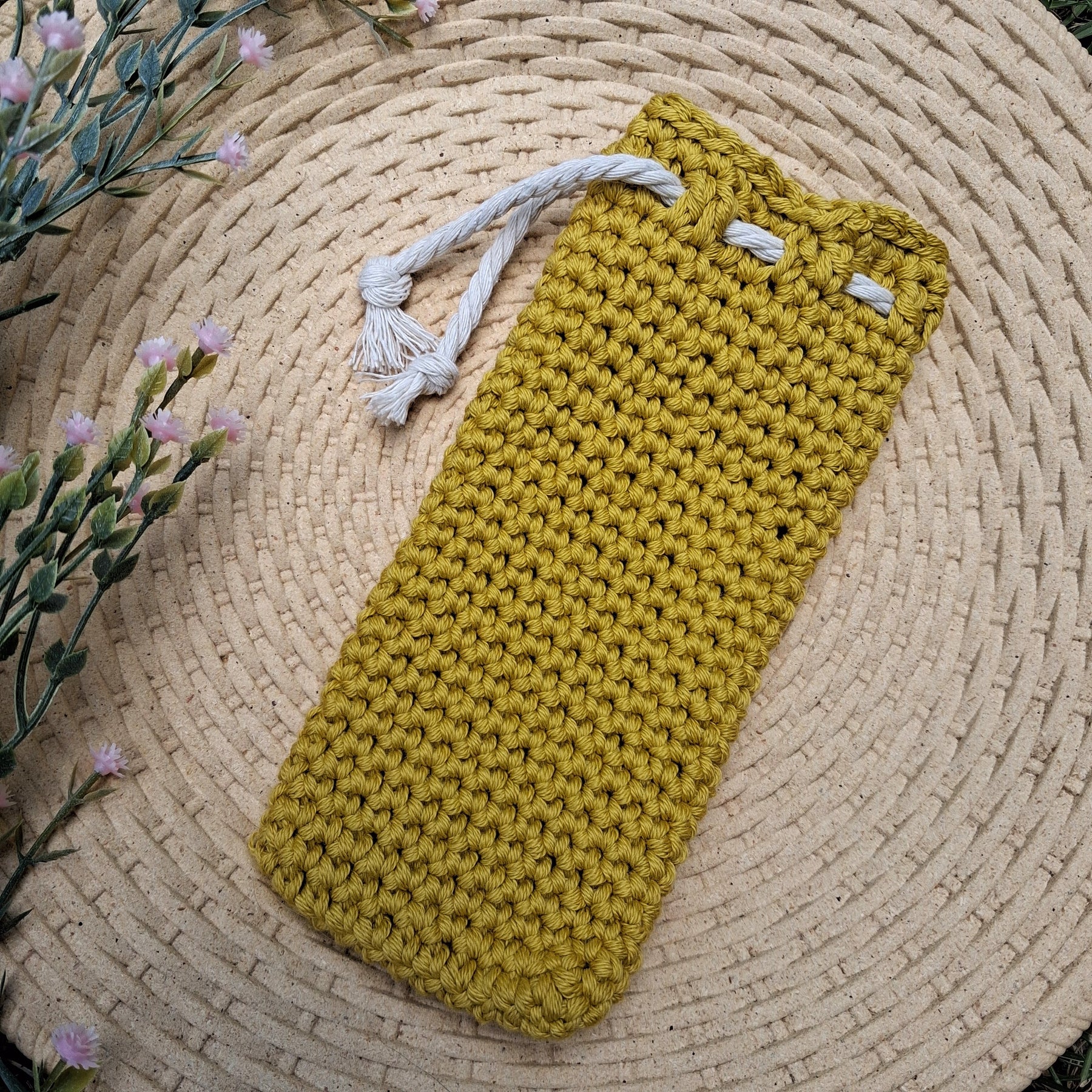 Handmade Crochet Glasses Case - 100% Cotton