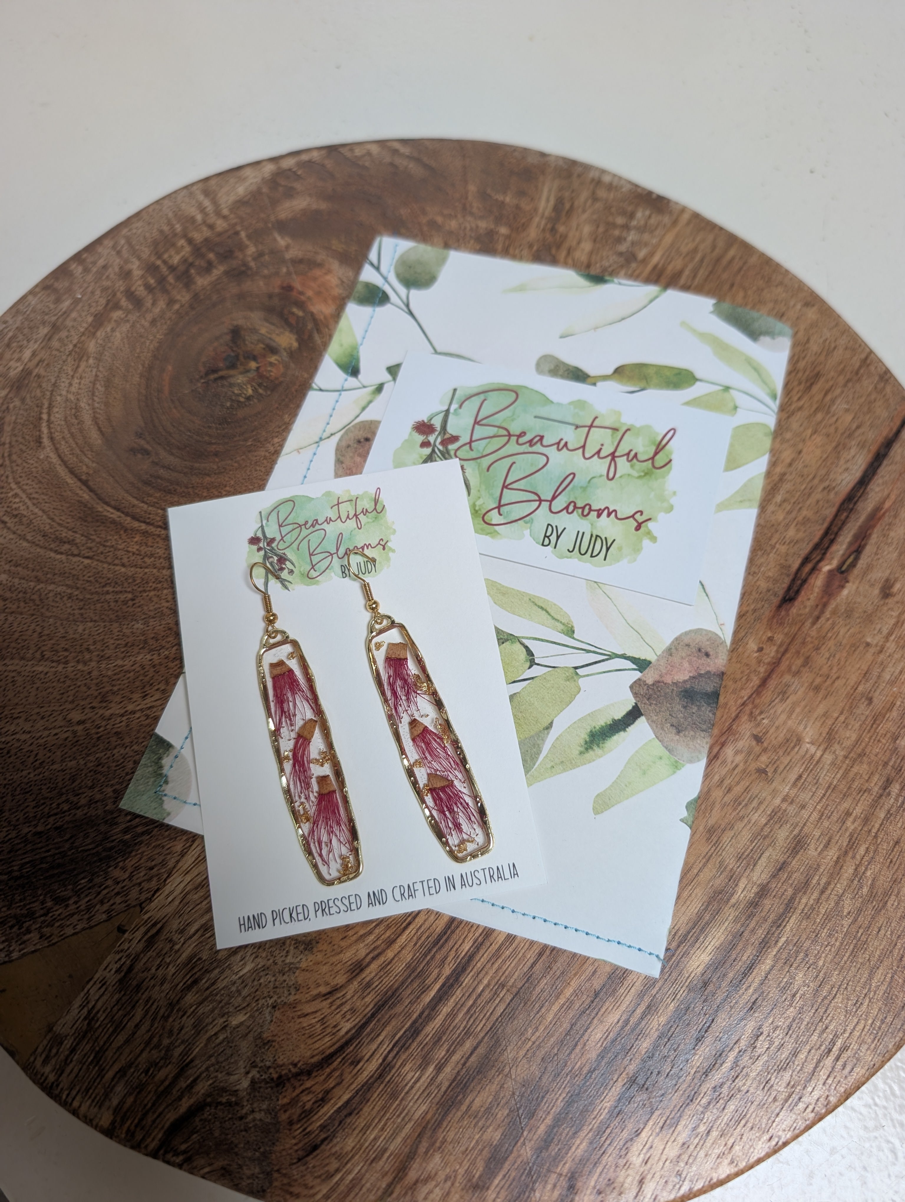Australian flowering gum earrings