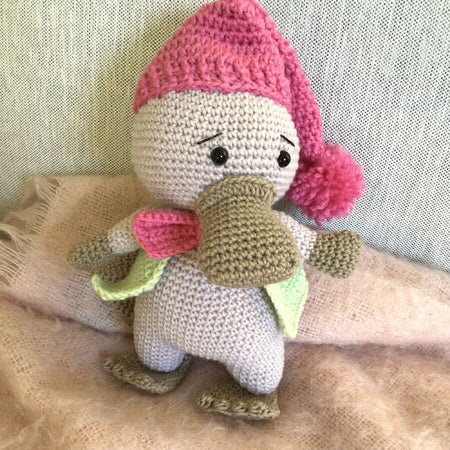 Charlie the Platypus crocheted toy