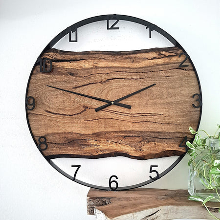 Large Wooden Wall Clock: Wall Clock Handmade