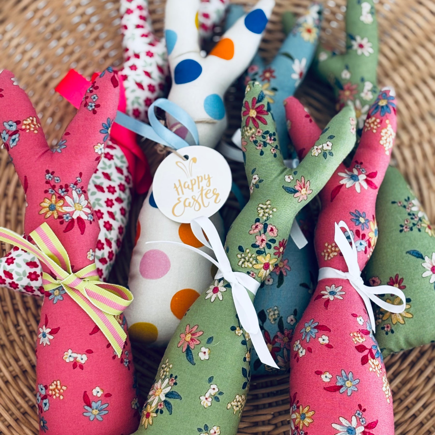 Flower Handmade Fabric Easter  Bunny