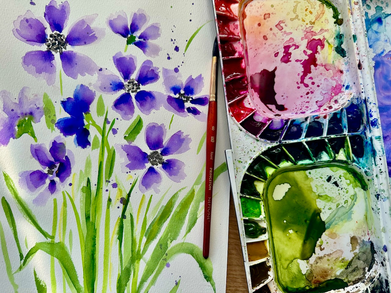 Watercolour Painting Workshop ~ Online ~ Live Event 26/3/26 7pm