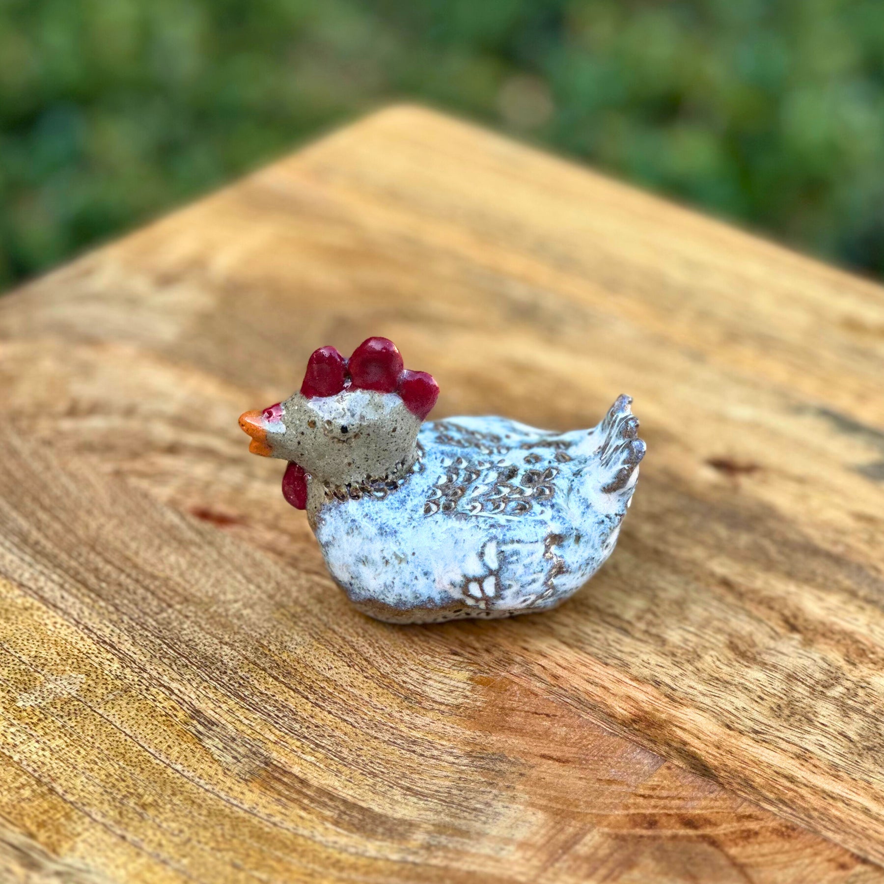 Ceramic Speckled Hen