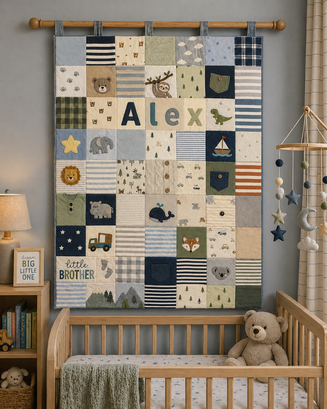 Custom Baby Clothes Memory Quilt – Personalised Keepsake Blanket