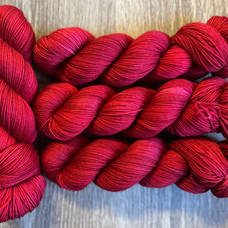 Poinsettia - 4ply Deluxe Hand Dyed S0ck Yarn
