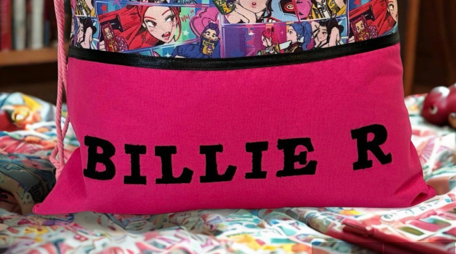 Children's Library Bag , Handmade, Personalised