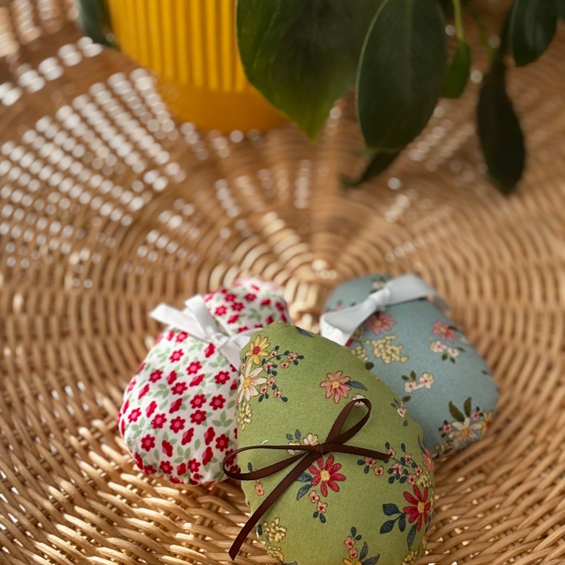 Handmade Fabric Easter Eggs set of 3
