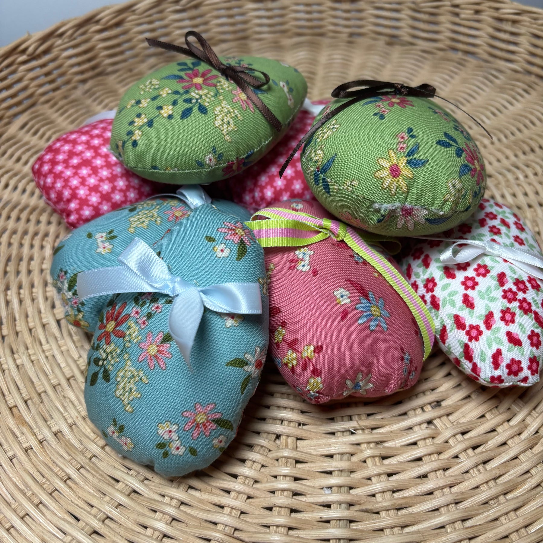 Handmade Fabric Easter Eggs set of 3