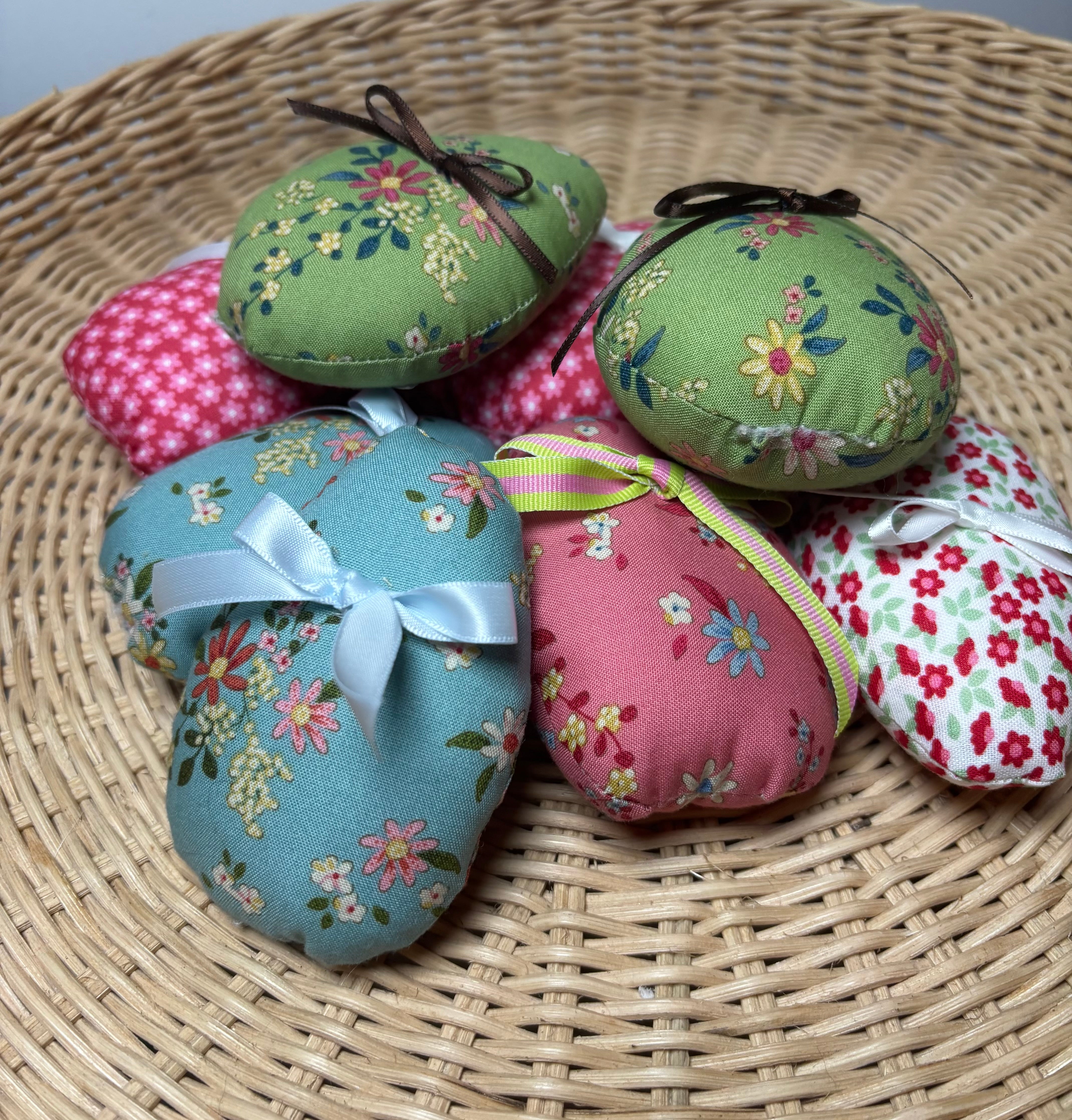 Handmade Fabric Easter Eggs set of 3