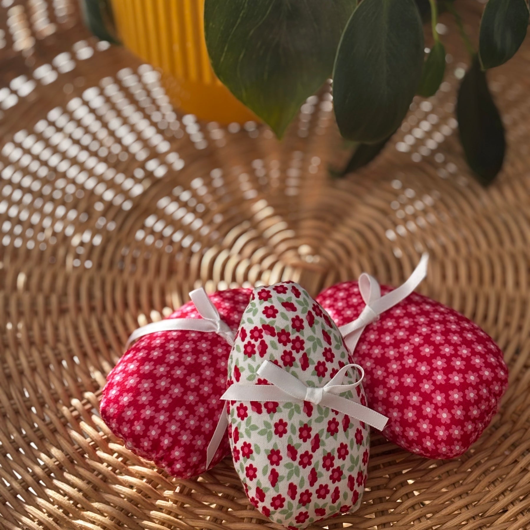 Handmade Fabric Easter Eggs set of 3