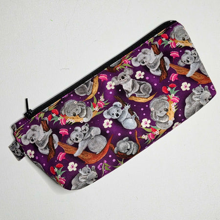 Pencil case in pretty koala fabric