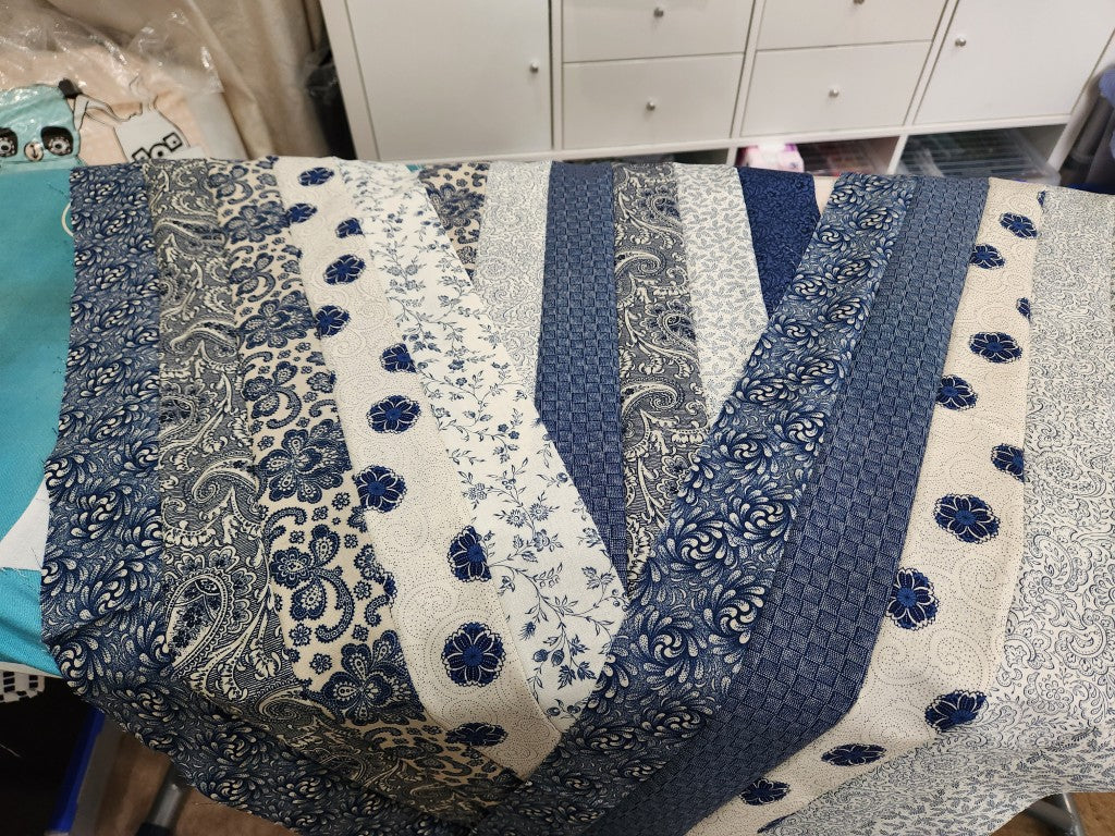 Blue Quilted Table Runner