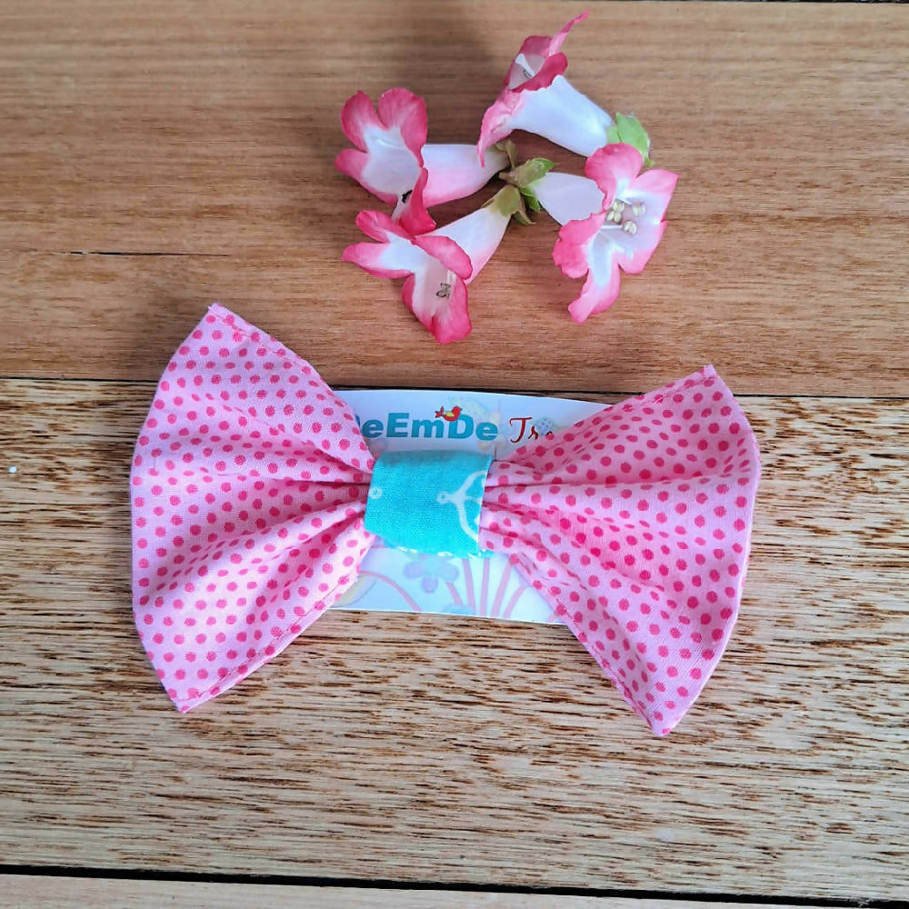 Girls Handmade Raindrop Print Dress | Size 3 | Free Hairclip