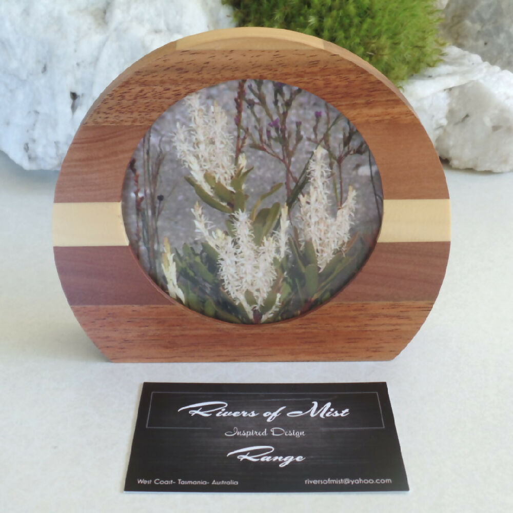 Larger Rounded Photo Frame- Blackwood, Huon Pine & Myrtle