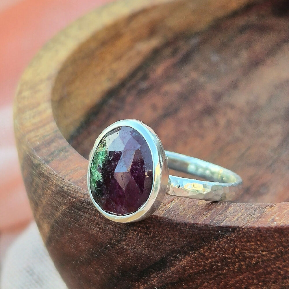 Ruby in Zoisite Ring S MI4