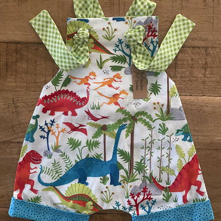 Bright Dinosaur Romper/Overalls