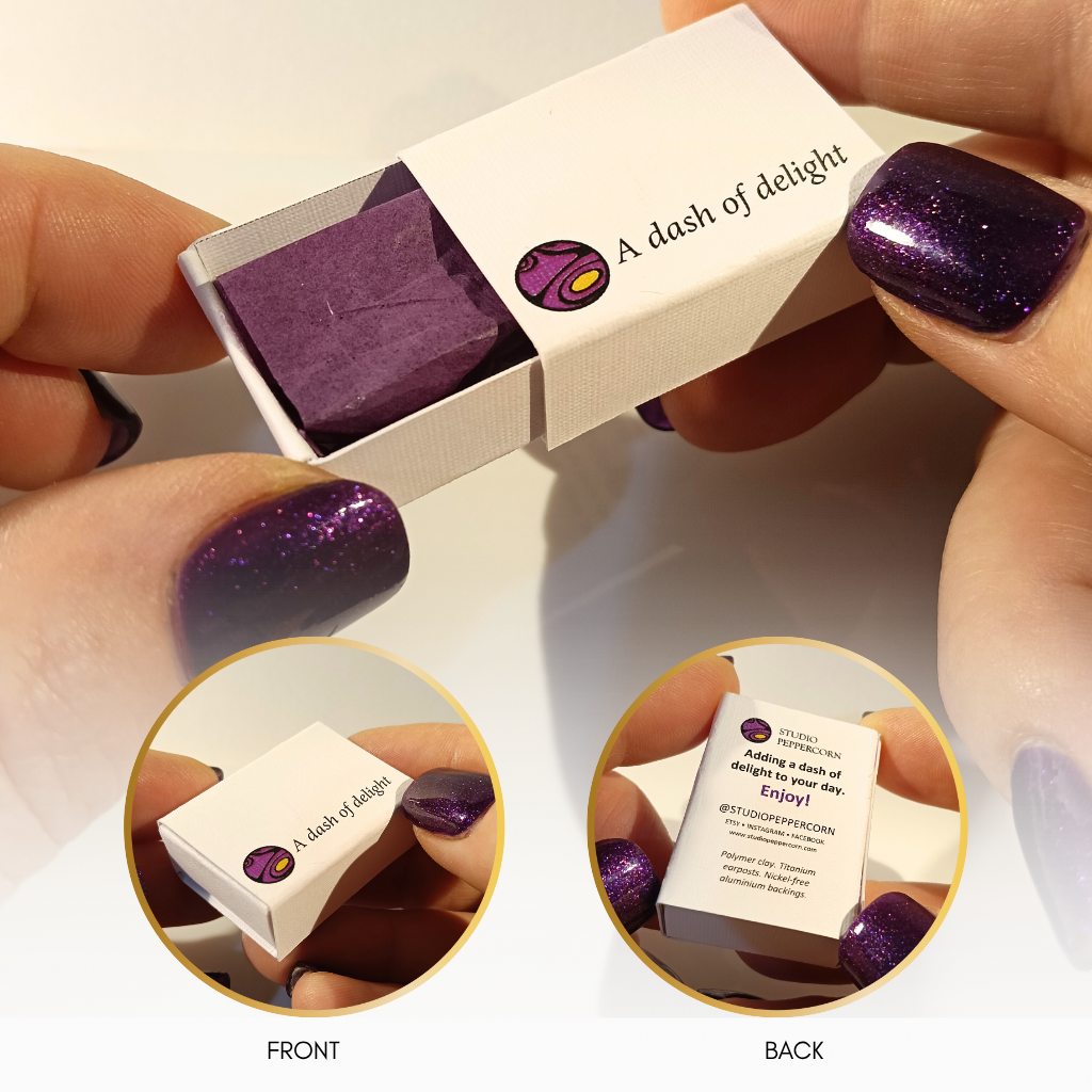 Tortoise stud earrings