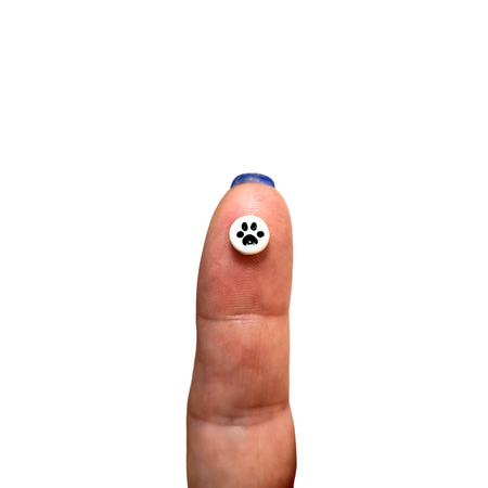 Pawprint stud earrings