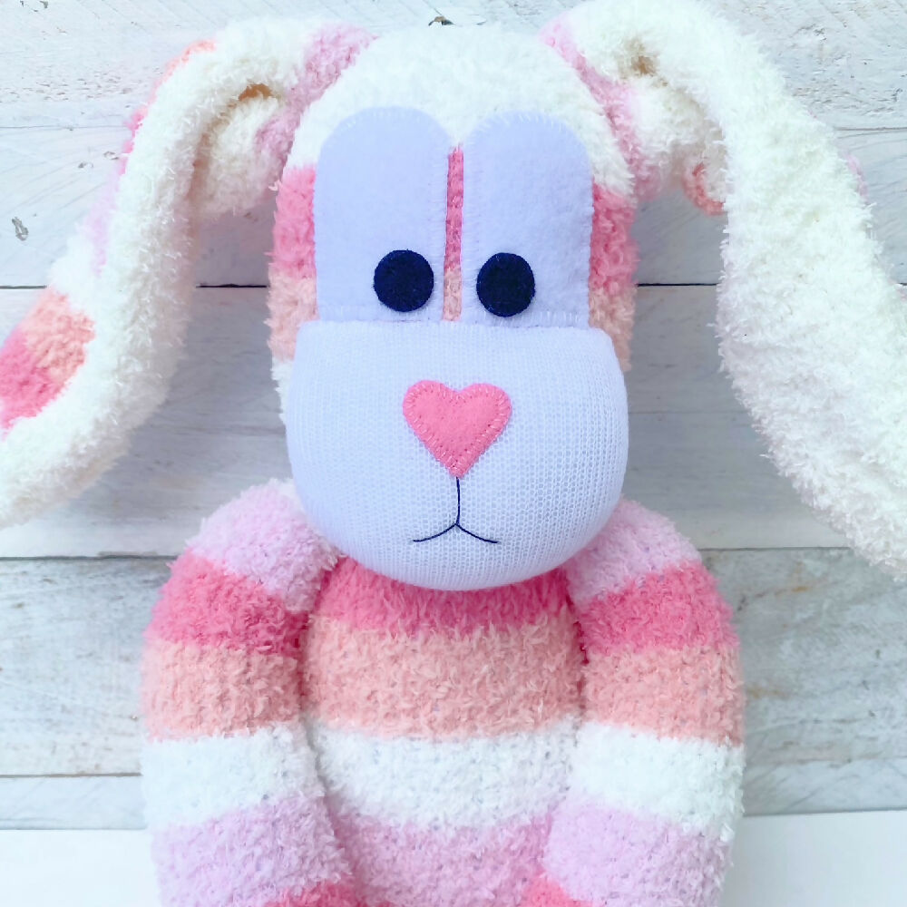 Blossom-Sock Bunny-Sock Monkey-Soft Toy-Rabbit_2