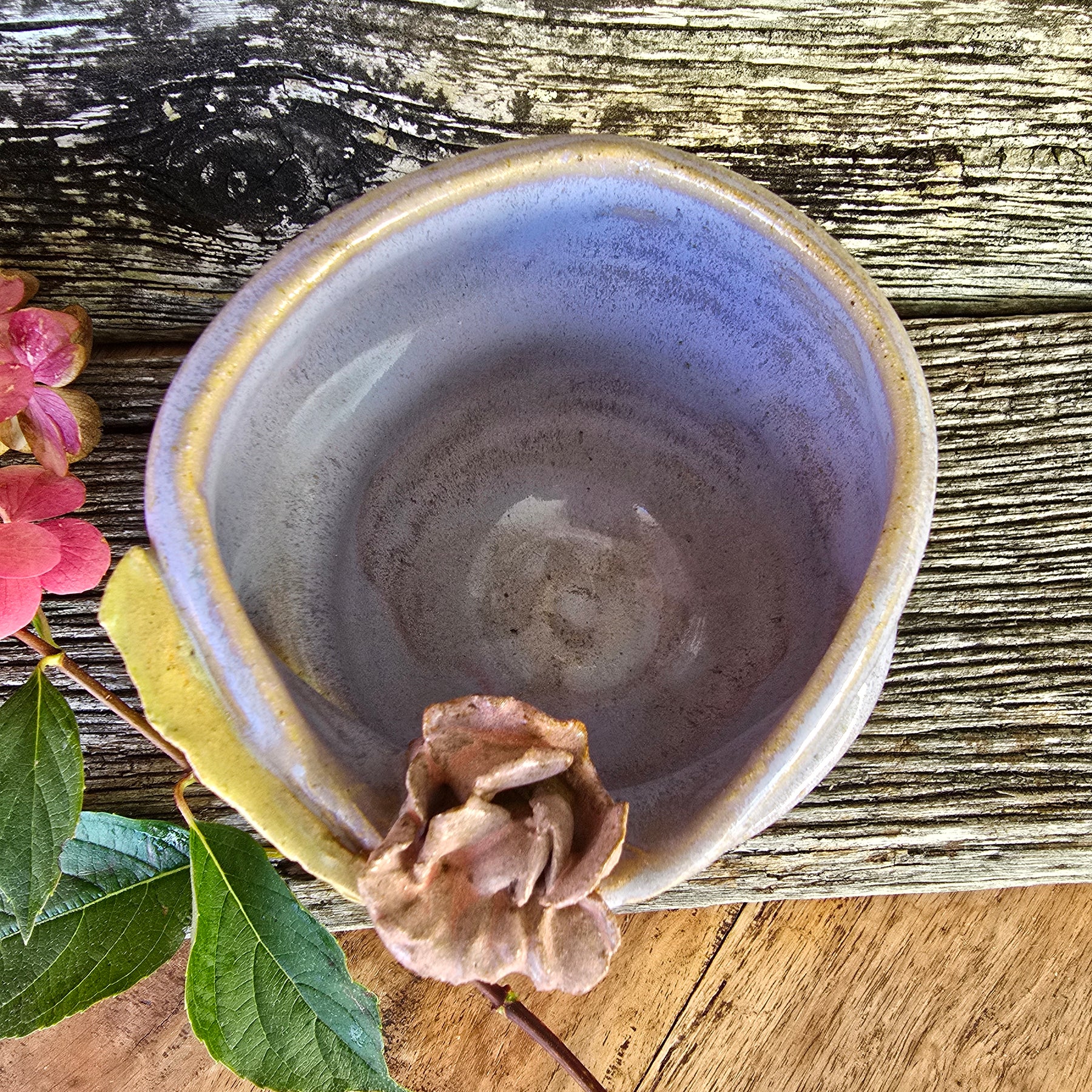 Lavender folded bowl