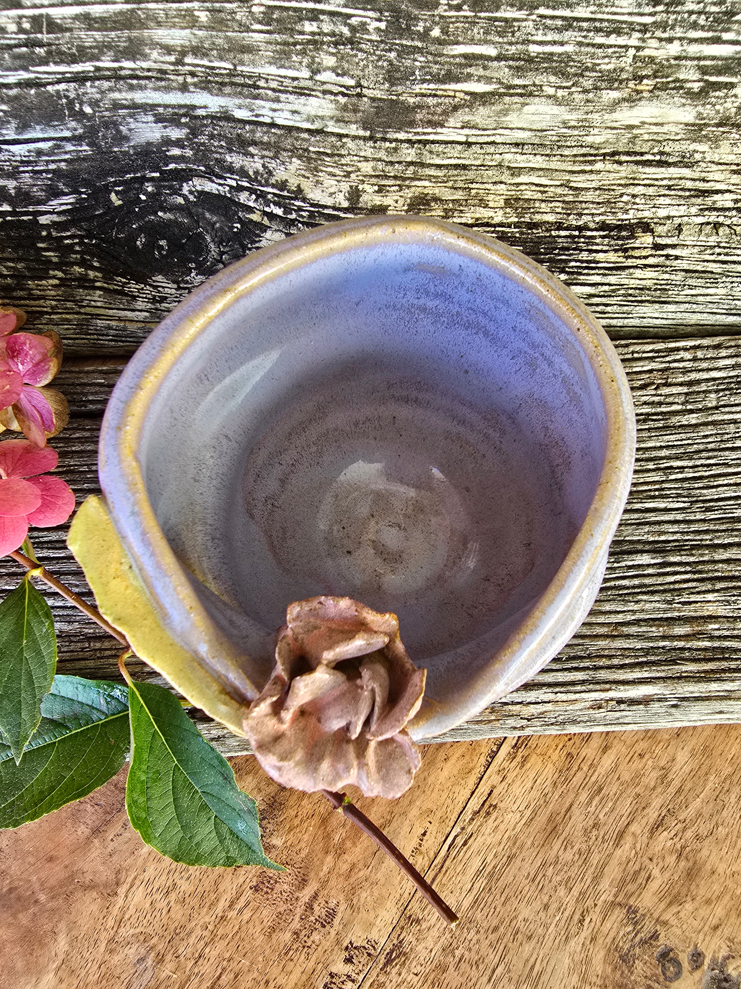 Lavender folded bowl