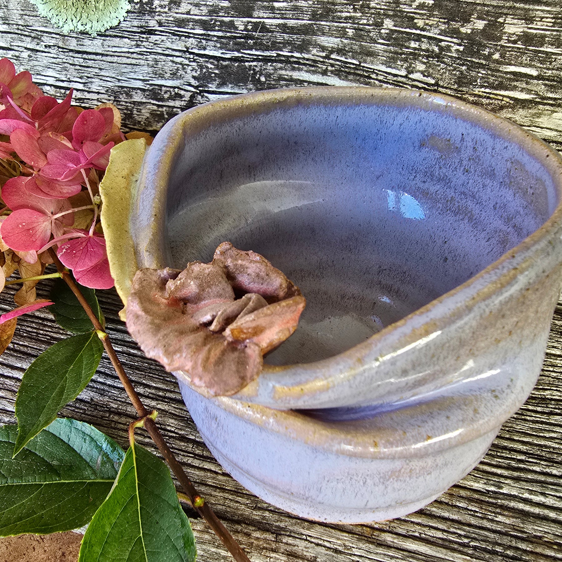 Lavender folded bowl