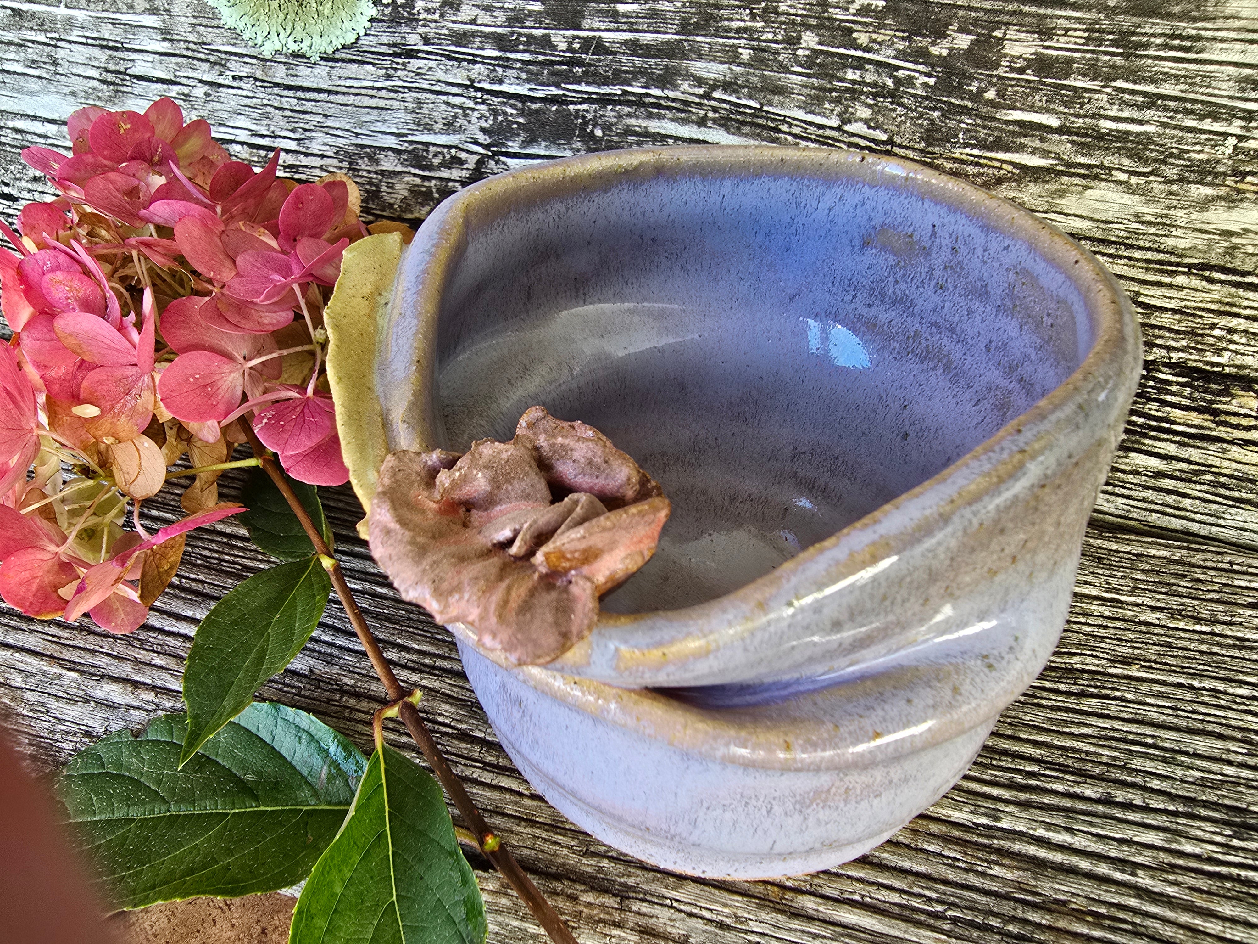 Lavender folded bowl