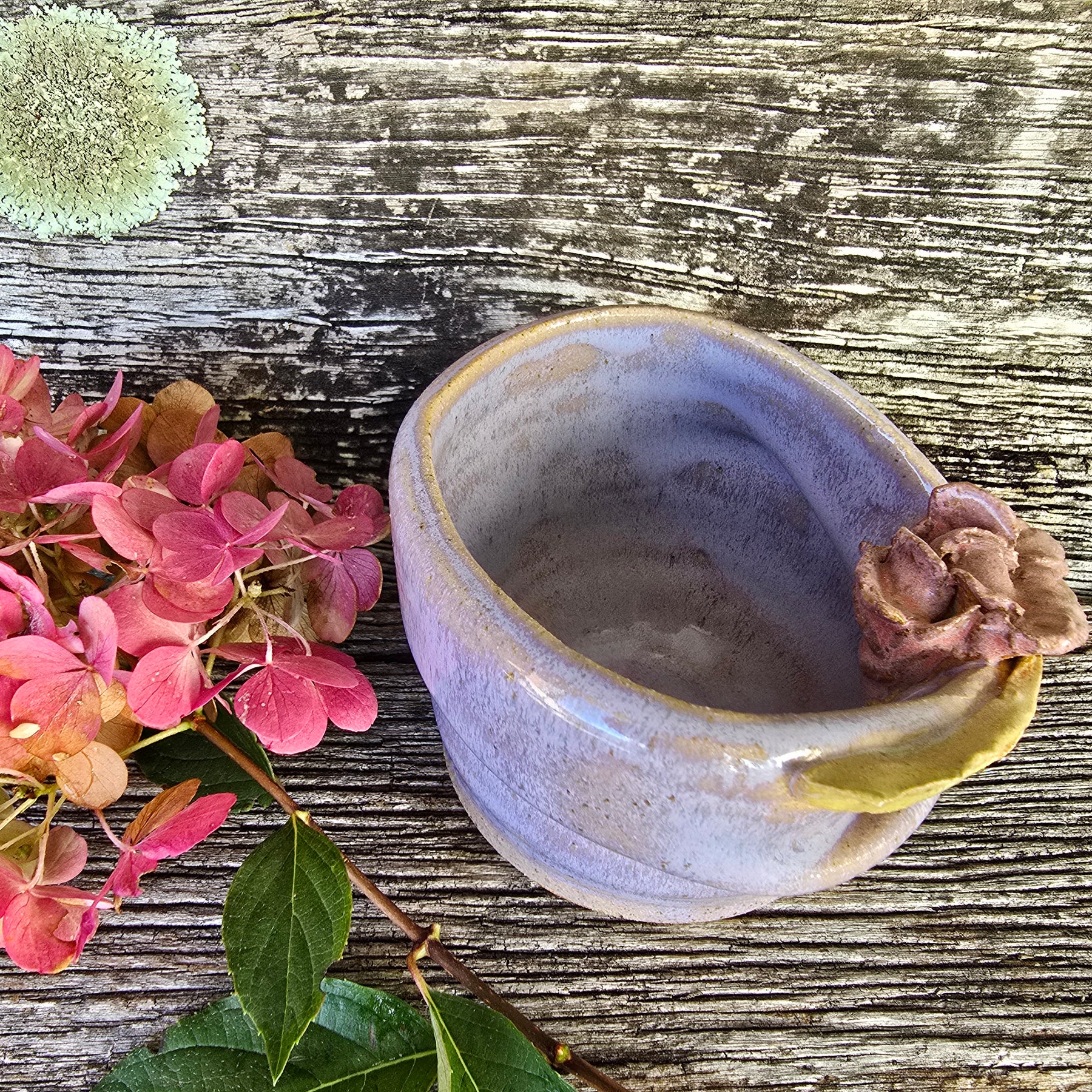 Lavender folded bowl