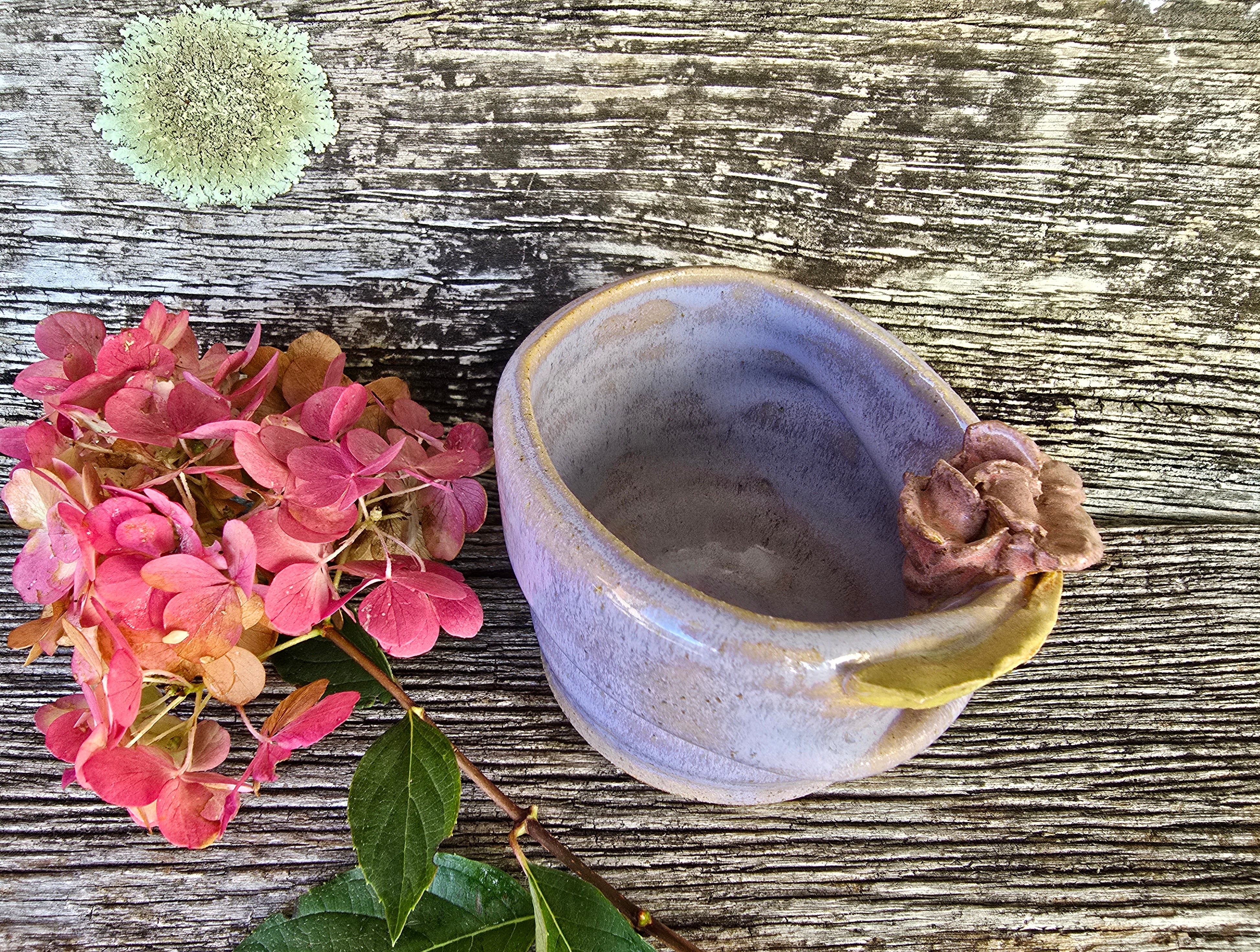 Lavender folded bowl