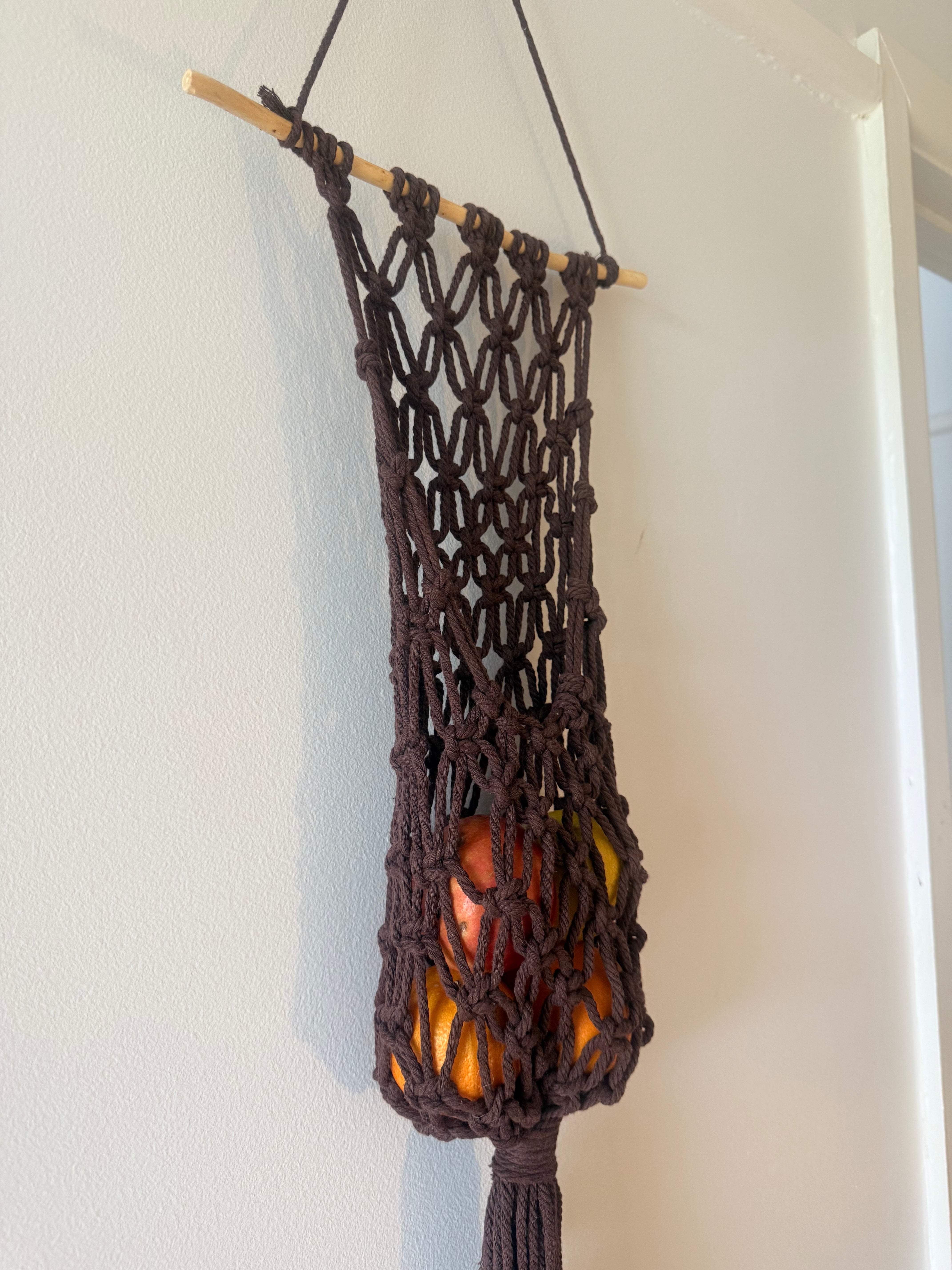 Handmade MacramƩ Produce Hangers