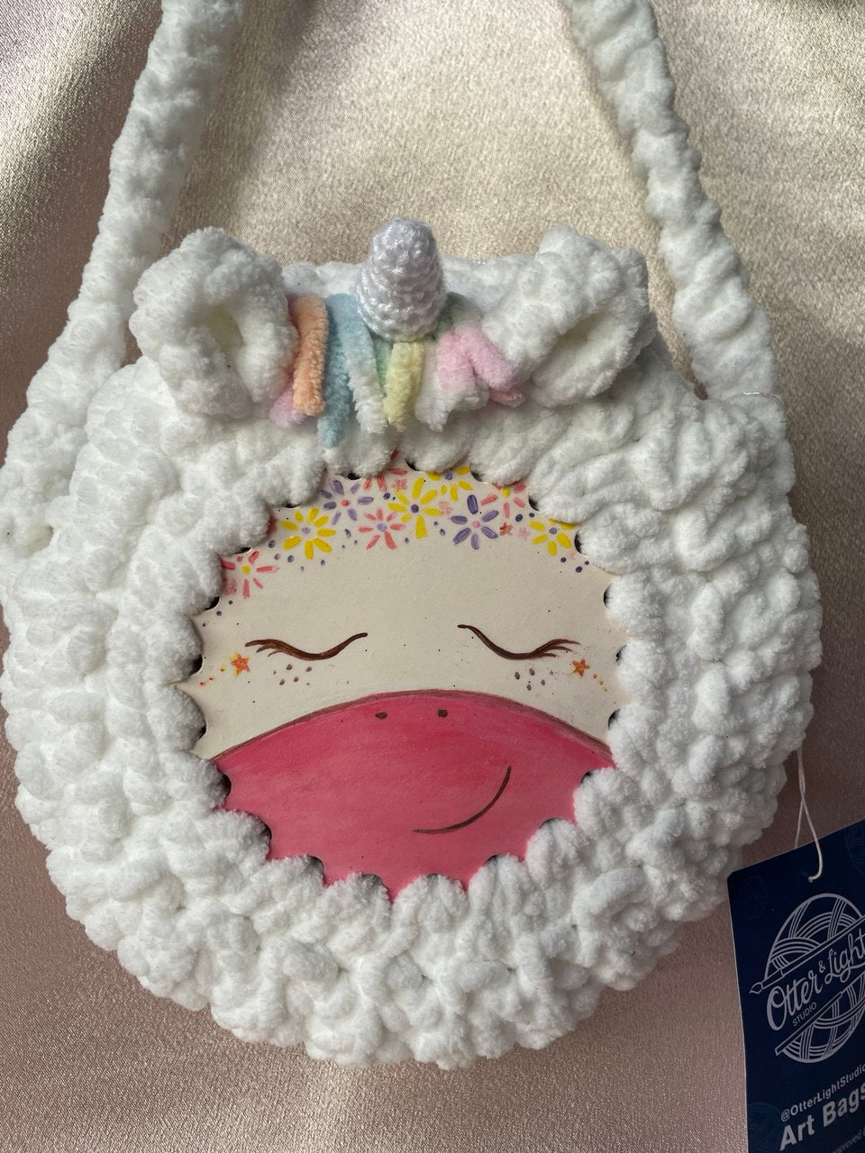 Plush Unicorn Art Bag