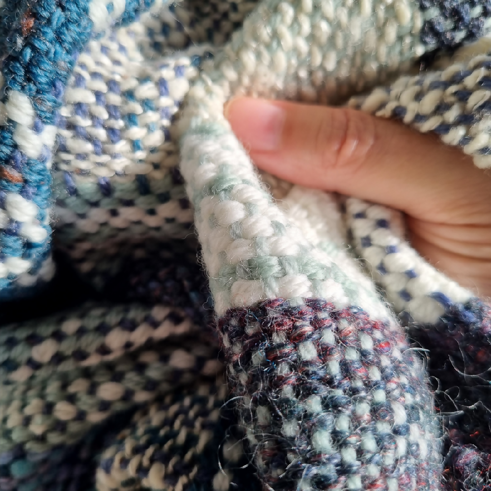australian-artist-handmade-handwoven-blue-wool-shawl-4