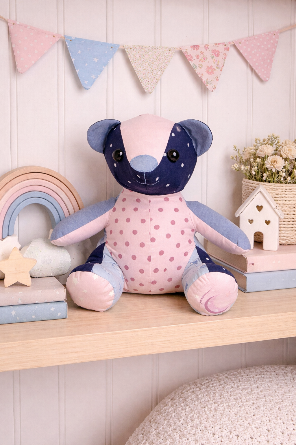 Custom Memory Bear – Made from Your Baby’s Clothes | Keepsake Teddy Bear