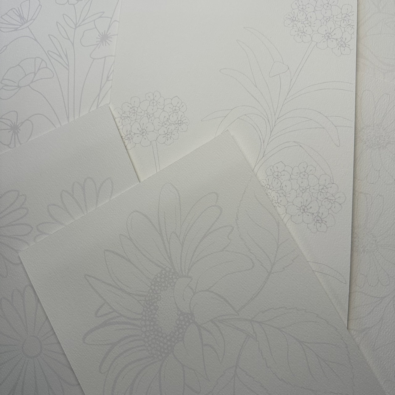 Floral Vase Watercolour Video Tutorial & Printable Line Drawing