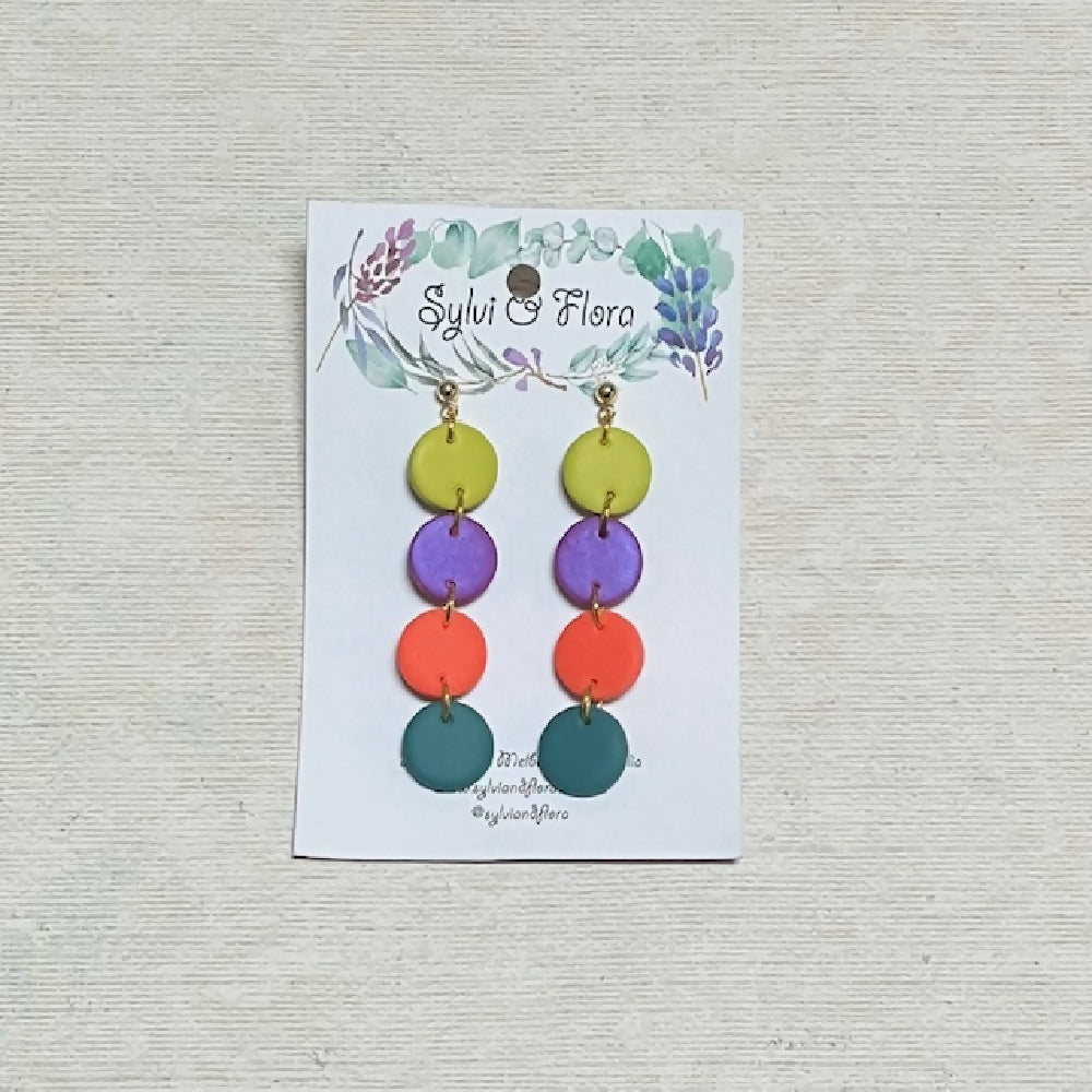 Four in a row Bright earrings