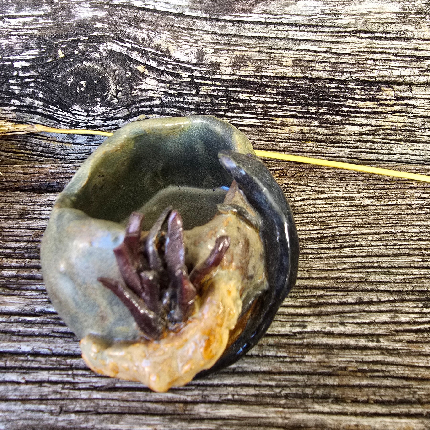Lizard on a rock trinket dish