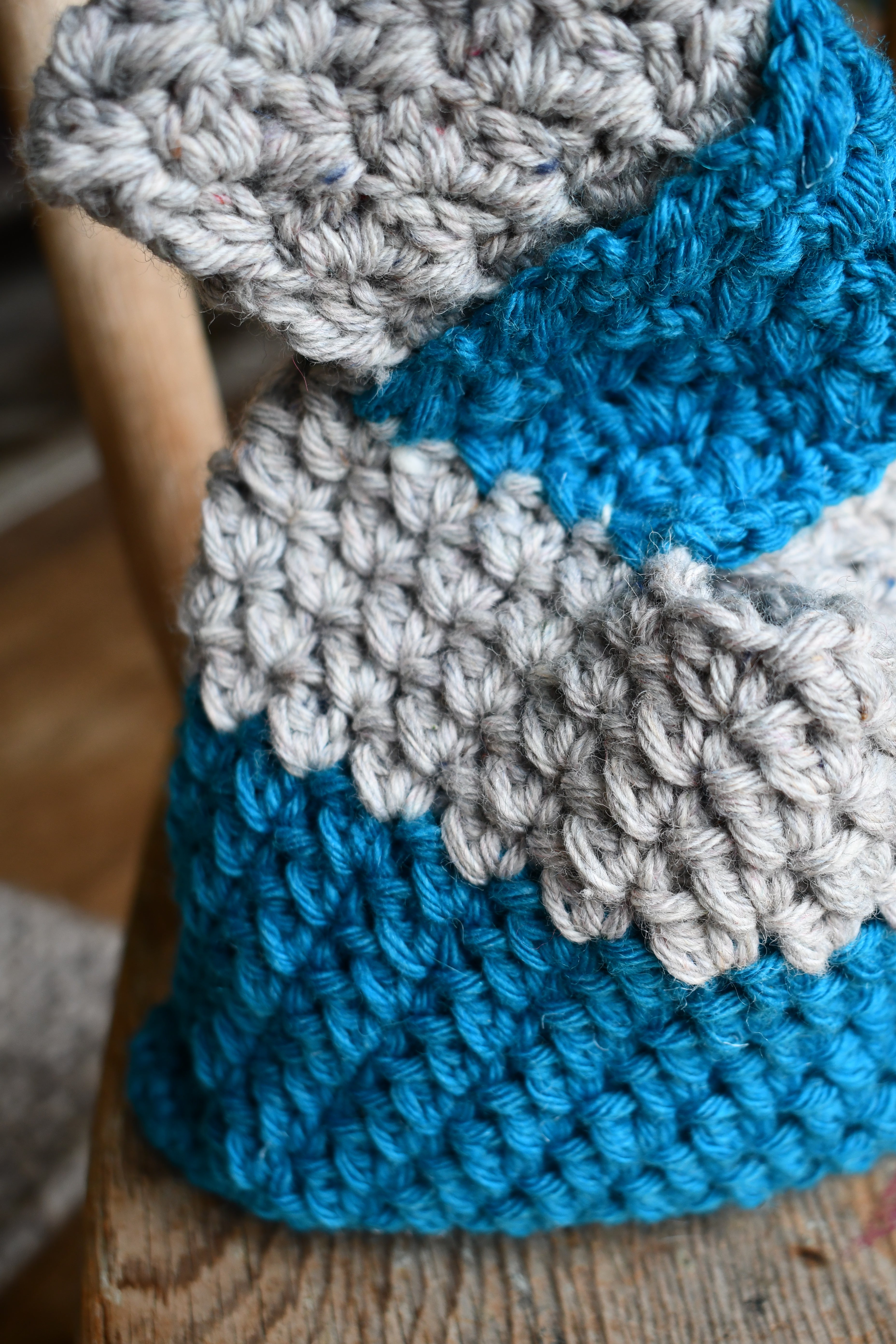 Japanese Knot Bag Unique Crochet Wrist Purse Handmade