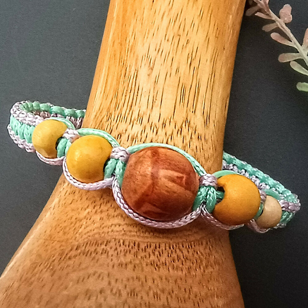 Beaded Macrame Bangles