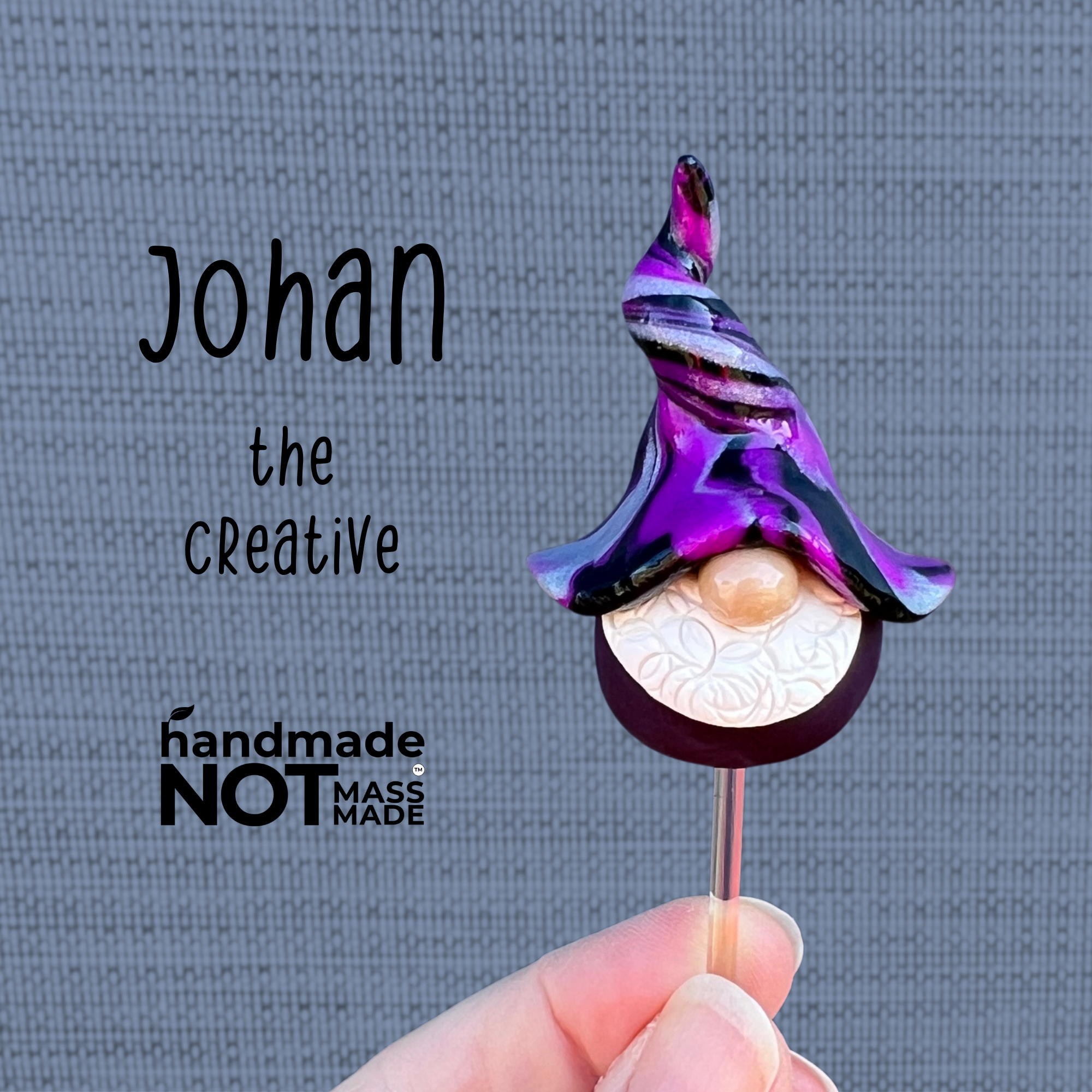 Whimsical gnome trio - Johan, Nibbin & Atari