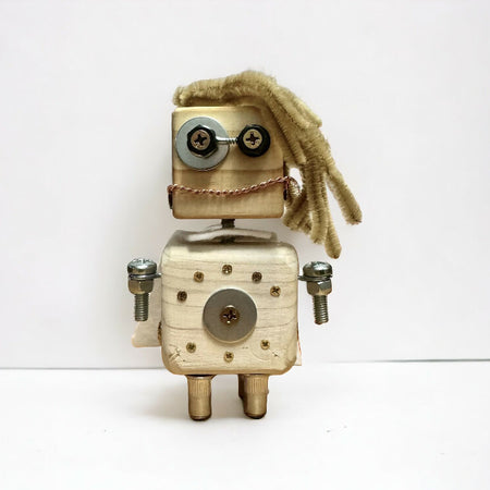 Scarlett - Wooden Steampunk Superhero Robot