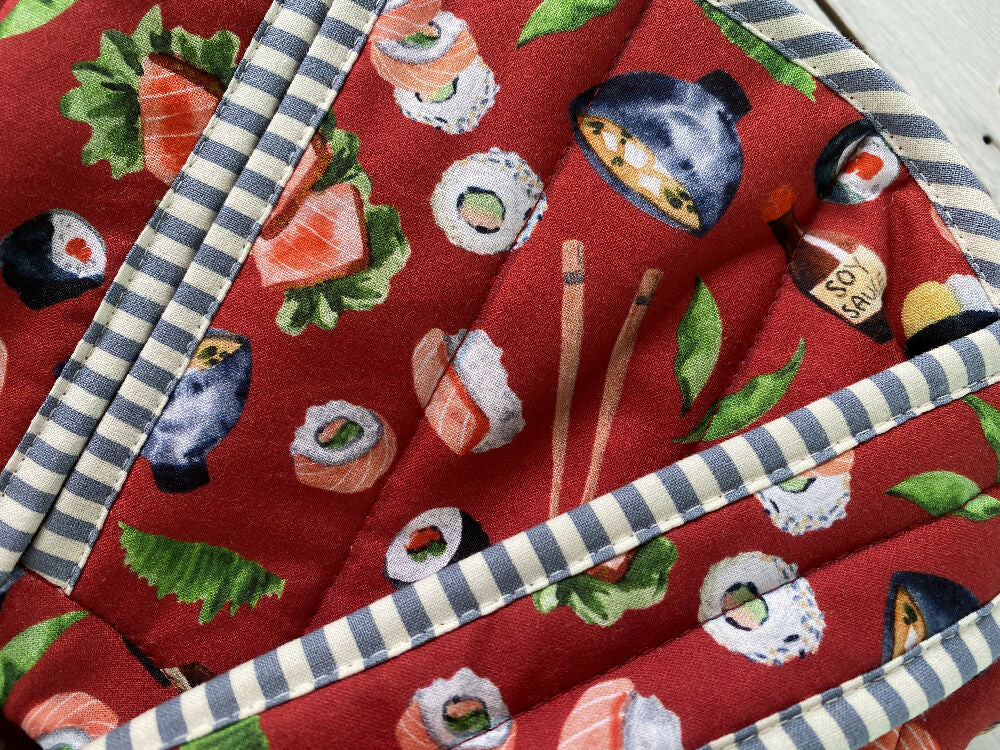Casserole Carrier Rectangle Sushi on red